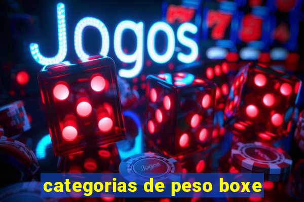 categorias de peso boxe